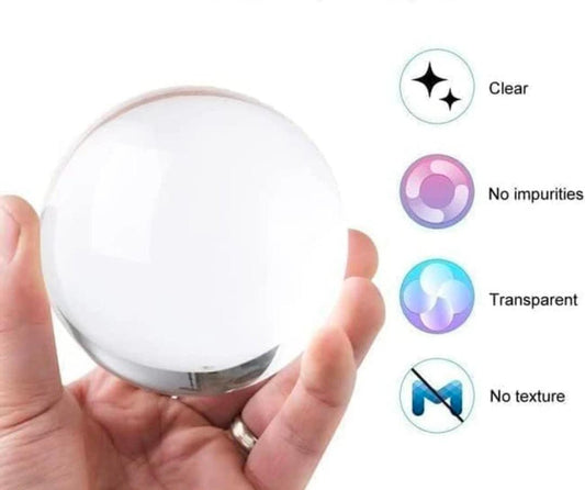 Divine Crystal Ball lamp Wooden Base – Perfect Spiritual Decor & Gift